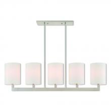 Livex Lighting 42406-91 - 5 Lt BN Linear Chandelier
