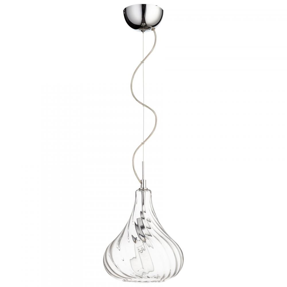 Winding Pendant 1-Light Chrome