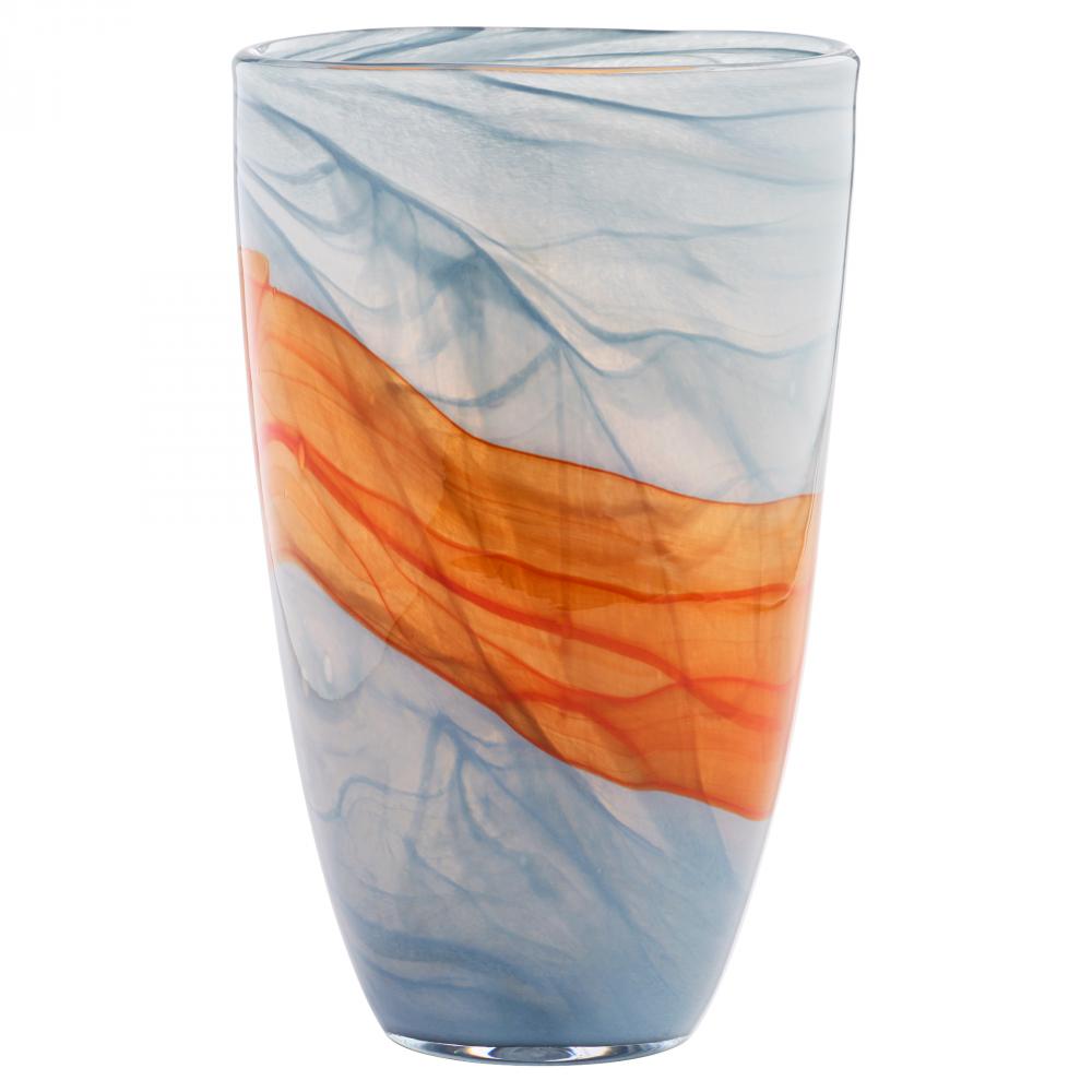 Pacaya Vase Grey Orange - Tall