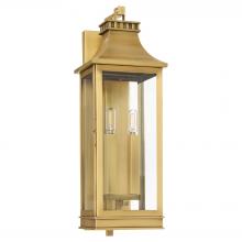 Cyan Designs 11992 - Salem 2 Light Outdoor Wall Sconce - Heritage Brass