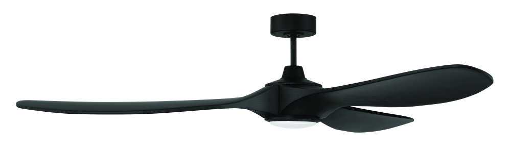 72"  Ceiling Fan w/DC Motor, w/Blades & LED Light Kit, Damp Rated