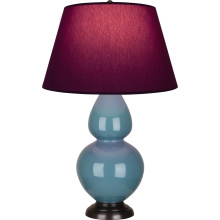 Robert Abbey OB21P - Steel Blue Double Gourd Table Lamp