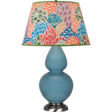 Robert Abbey OB22S - Steel Blue Double Gourd Table Lamp