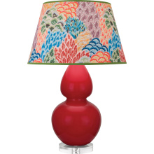 Robert Abbey RR23S - Ruby Red Double Gourd Table Lamp