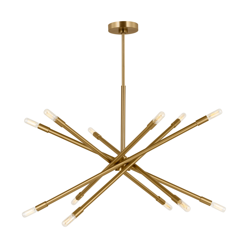 Eastyn Modern 12-Light Indoor Dimmable Large Chandelier