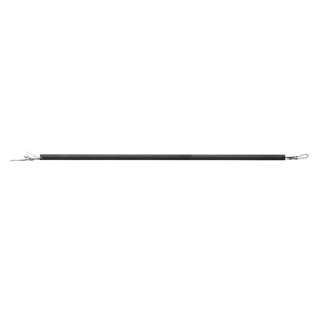 Downrod, 24inch Matte Black C/W Wiring Harness