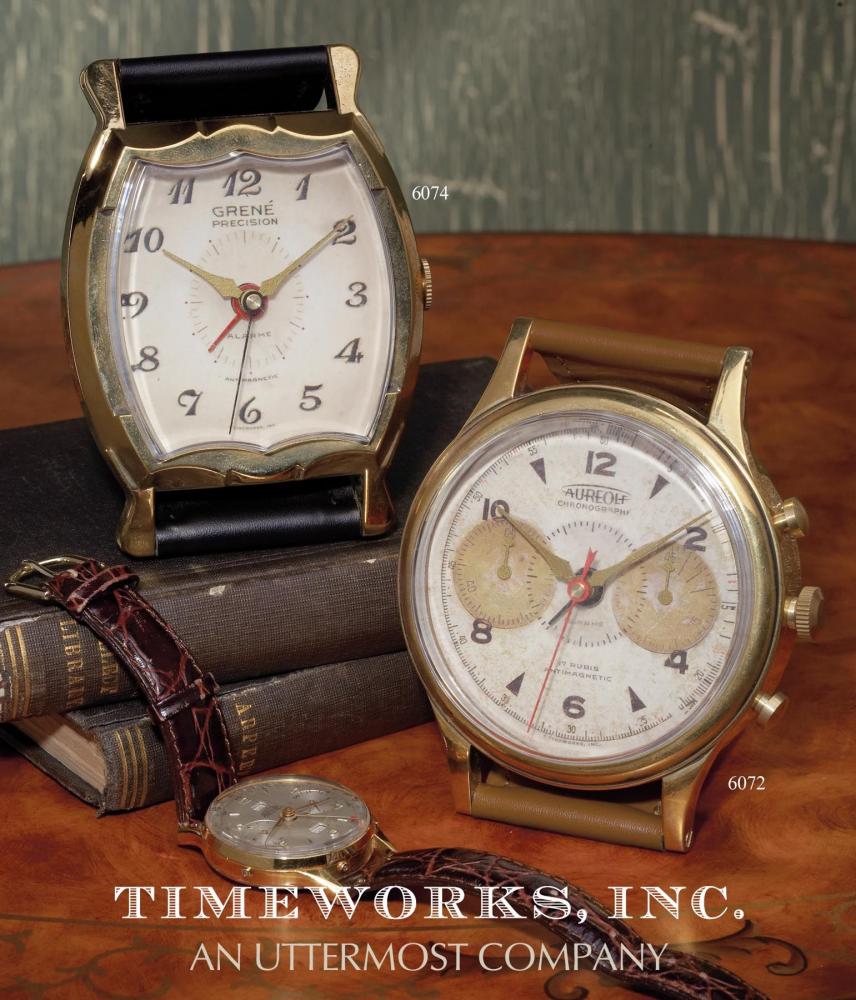 Uttermost Wristwatch Alarm Square Grene