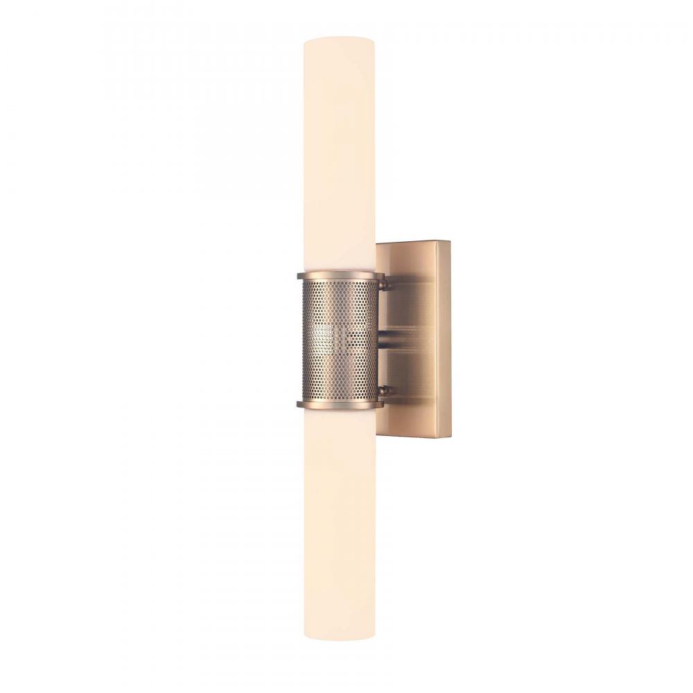 Esteem 19.25'' High 2-Light Sconce - Aged Brass
